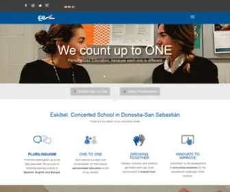 Eskibel.com(Colegio Plurilingüe en Donostia) Screenshot