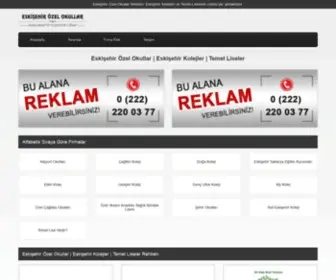 Eskisehirozelokullar.com(Eskişehir Özel Okullar) Screenshot