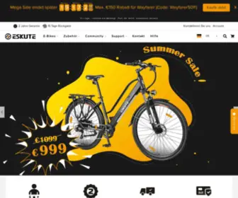 Eskute.de(Die Besten Elektrofahrräder Online Kaufen) Screenshot