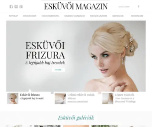 Eskuvoimagazin.hu(Nyitólap ) Screenshot