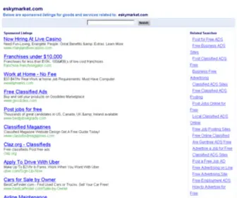 Eskymarket.com(Free online classifieds) Screenshot