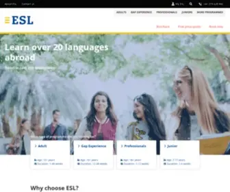 ESL-Languages.com(ESL Language Studies Abroad) Screenshot