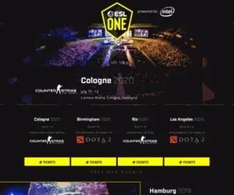 ESL-One.com Screenshot