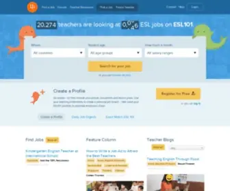 ESL101.com(ESL Teaching Jobs) Screenshot