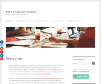 Eslconversationlesson.com(ESL and EFL Conversation Lessons) Screenshot