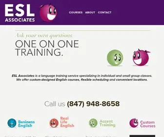 Eslassociates.com(ESL Associates English Training) Screenshot
