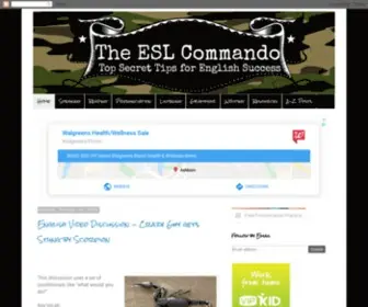 Eslcommando.com(The ESL Commando) Screenshot