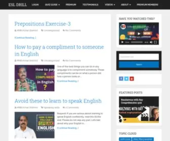 Esldrill.com(Take quizzes to improve grades in class 10 English. Attitude) Screenshot