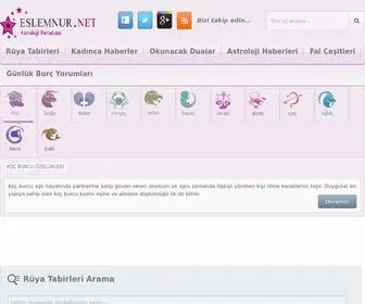 Eslemnur.net(Rüya Tabirleri Sözlüğü) Screenshot