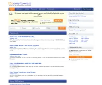 Eslemployment.com(ESL Jobs) Screenshot