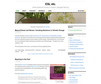 Esletc.com(Global Issues and Activism in English Language Teaching) Screenshot