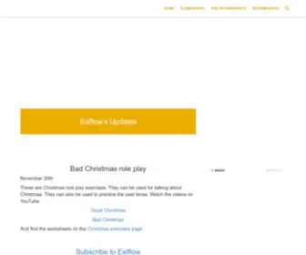 Eslflow.com(Eslflow's English language teaching resource for ideas and lessons plans) Screenshot