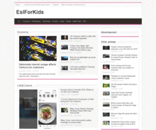 Eslforkids.net(Eslforkids) Screenshot