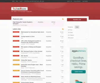 Esljobsboard.com(ESL Jobs Board) Screenshot