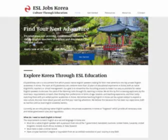 Esljobskorea.com(Adventure Awaits) Screenshot