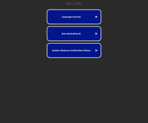 ESLL.org(Welcome) Screenshot