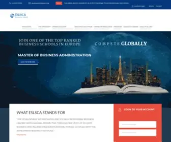 Eslsca.org(ESLSCA Business School) Screenshot