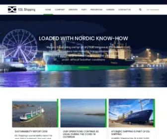 Eslshipping.com(ESL Shipping Ltd) Screenshot