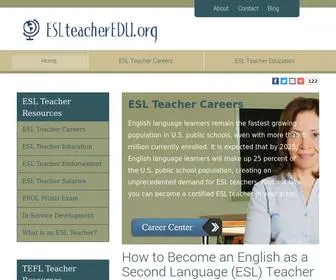 Eslteacheredu.org(How to Become an ESL Teacher) Screenshot