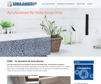 Esma-Sanitech.ch(1 für Badewannen) Screenshot