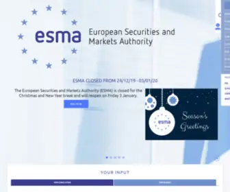 Esma.europa.eu(Esma) Screenshot