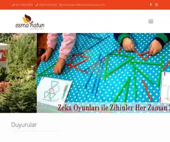 Esmahatunyuva.com(Esma Hatun Anaokulud) Screenshot