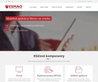 Esmao.sk(Elektronické služby miest a obcí) Screenshot