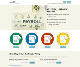 Esmartpayroll.com(ESmart Payroll Tax Software) Screenshot
