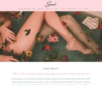 Esmebeautiful.com(ESMÉ BEAUTY BOUTIQUE) Screenshot