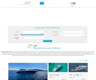 Esmeraldayachtservice.com(Luxury Yacht Charter Italy) Screenshot