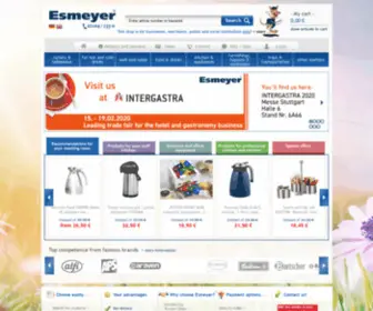 Esmeyer-Shop.com(Esmeyer gastrobedarf) Screenshot