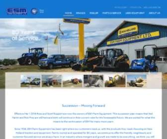 Esmfarmequipment.com Screenshot