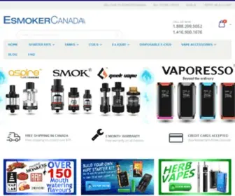 Esmokercanada.com(Electronic Cigarette & Vape Store Toronto) Screenshot
