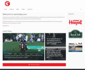 Esmtoday.com(Promoting the Equestrian Sport) Screenshot