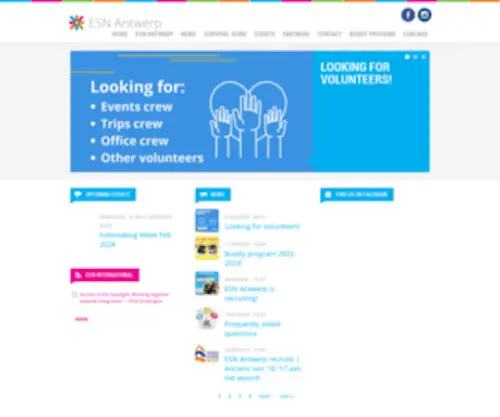 Esnantwerp.org(ESN Antwerp) Screenshot