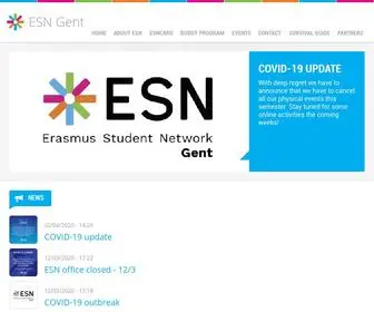Esngent.org(ESN Gent) Screenshot