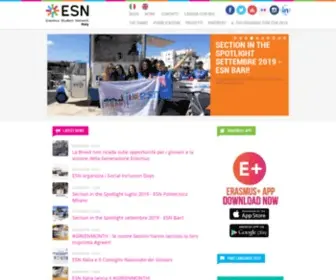 Esnitalia.org(ESN Italia) Screenshot