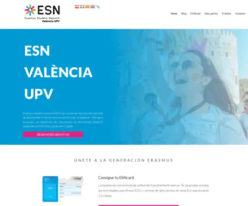 Esnvalenciaupv.es(Erasmus) Screenshot