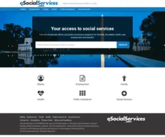 Esocialservices.com(Your access to social services) Screenshot