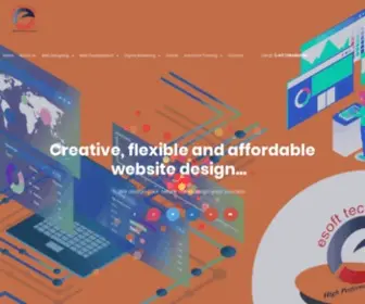 Esoft-Technology.com(Website design company in Gorakhpur) Screenshot