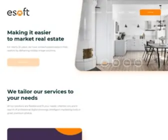 Esoft.com(The real estate platform for image processing and marketing) Screenshot