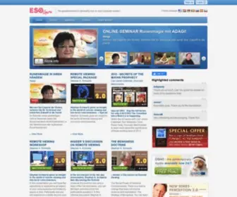 Esoguru.com(Live spiritual webcasts) Screenshot