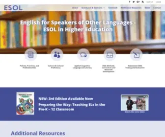 Esolinhighered.org(ESOL in Higher Education) Screenshot