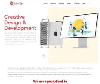 Esolutify.com(We are Specialized in Design & Development) Screenshot