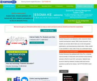 Esomake.co.ke(Online Study Resources for Students and Teachers) Screenshot