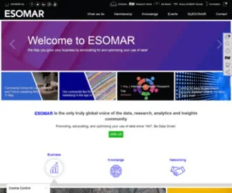 Esomar.org(Global voice of the data) Screenshot