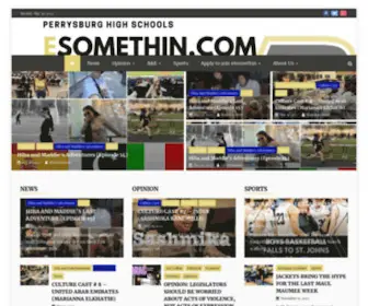 Esomethin.com(Digital newspaper for Perrysburg High School) Screenshot