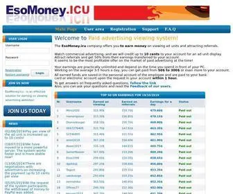 Esomoney.icu(Viewing payed advertising sites) Screenshot