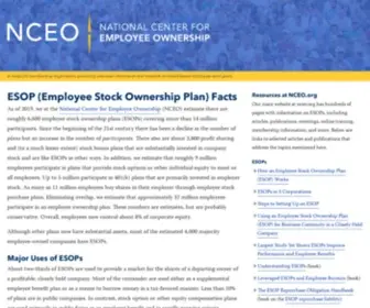 Esop.org(ESOP (Employee Stock Ownership Plan) Facts) Screenshot