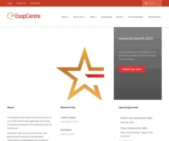 Esopcentre.com(The Employee Share Ownership Centre) Screenshot